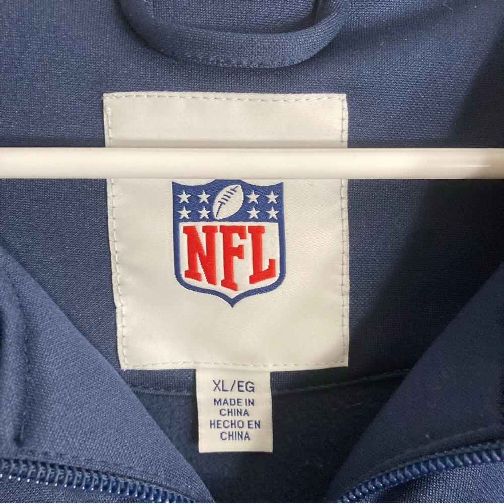 NFL - Seahawks QuarterZip Pullover - Blue/Green - X Large - Picture 2 of 7